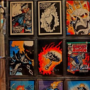 Ghost rider 1992 cards some glow in the dark.